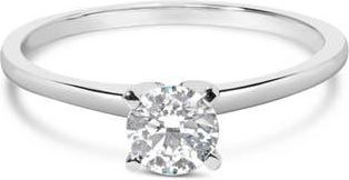 House of Brilliance 14K White Gold 1/2 Cttw Diamond Solitaire Engagement Ring at Nordstrom, Size 9