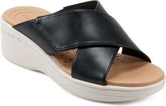 Easy Spirit Sebindie Slide Sandal in Black at Nordstrom Rack, Size 7.5