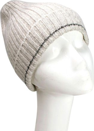 Riley Studio Grey Cashmere Beanie