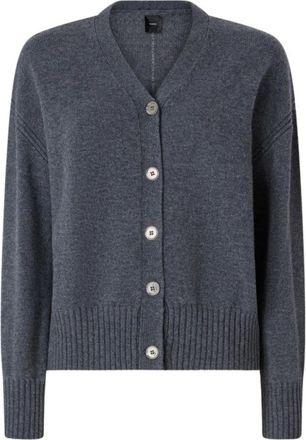 Pinko Vienna Cardigan - Dames - Vesten - Grijs - L - Truien & Vesten