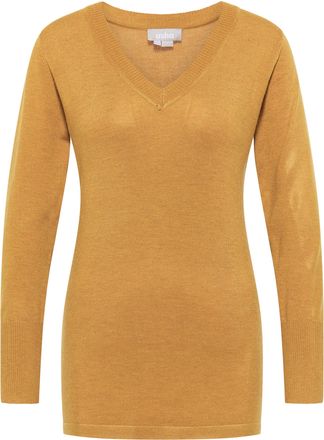 Usha Jumper Dames Mosterdgeel