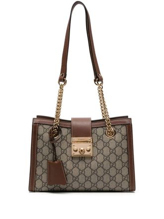 Gucci small Padlock GG shoulder bag - Neutrals