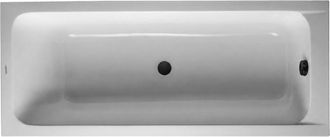Duravit Ba&ntilde;era Recta 180 X 80 Duravit D-code Acr&iacute;lico Con Desag&uuml;e En El Centro + Desag&uuml;e Negro Mate