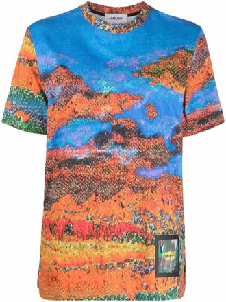 AMBUSH graphic-print T-shirt - Blue