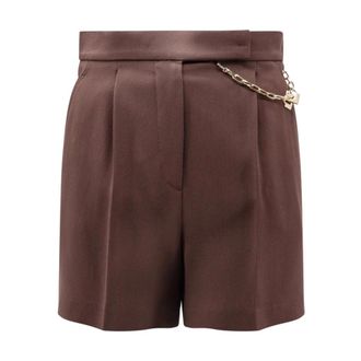 Elisabetta Franchi Short Shorts, female, Brown, XS, Short Shorts