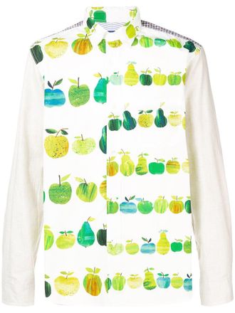 Junya Watanabe apple print shirt - White