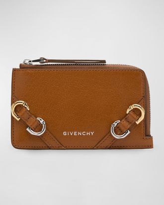 【関税込み】Givenchy ブラウン Voyou 財布 Voyou wallet in leather in - soft tan | Givenchy US