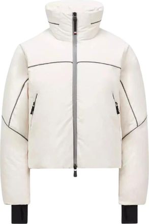 Moncler Klais Hooded Down Jacket - Dames - Gewatteerde jassen - Wit - S - Polyester - Jassen