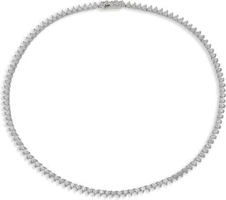 Anabela Chan Collana Petite Eternity Heart in oro bianco 18kt - Argento