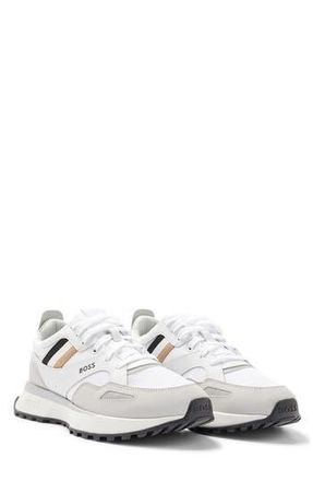 BOSS Jonah Runn MX Sneaker in Wht at Nordstrom Rack, Size 11Us / 10Uk