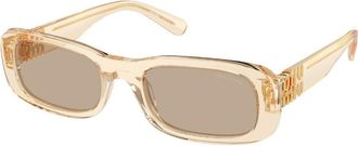Miu Miu MU08ZS 11T40F Womens Sunglasses Brown Size 53