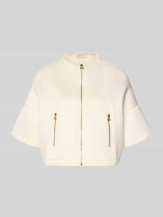 Rinascimento Rinascimento Jacke mit 1/2-Arm und Rei&szlig;verschlusstaschen in Weiss, Gr&ouml;&szlig;e XL