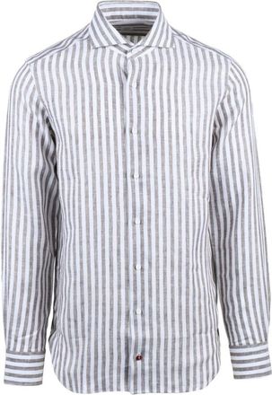 Carrel Carrel Shirt - Heren - Casual Overhemden - Veelkleurig - M - Linnen - Overhemden