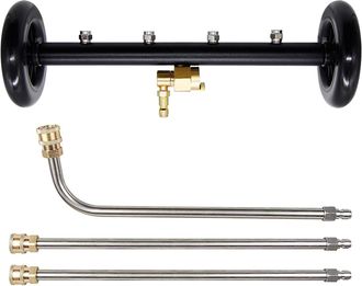 OEM Mopa De Agua Para Lavado De Autos, 2 En 1 Para Hidrolavadora, Limpiador De Superficies De 40 Cm Con 4 Boquillas, 3 Varillas De Extensi&oacute;n, 4000 Psi, 40