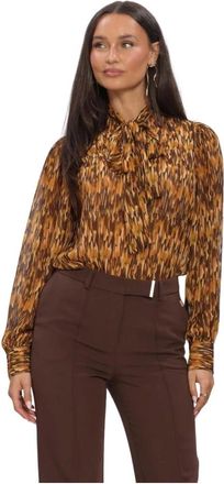Aaiko Overhemden, Dames, Veelkleurig, XS, Dames Blouses Bowi Bow 70ties Pes 533