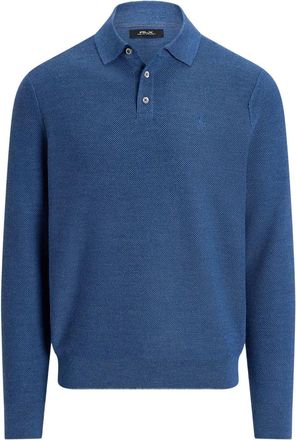 Ralph Lauren Maglione stile polo a maniche lunghe - Blu