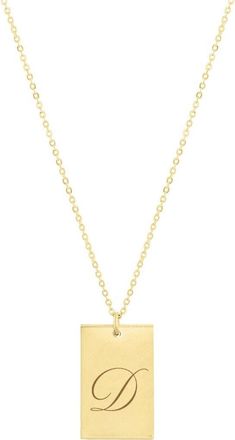 Set & Stones Stella Initial Pendant Necklace in Gold/d at Nordstrom