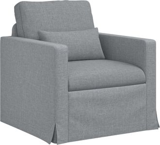 vidaXL Sof&aacute; Gris Claro 78 X 77 X 80 Cm Tela Vidaxl