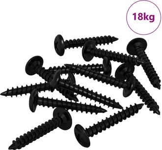 vidaXL Clavo Autorroscante 9000 Uds. Negro Acero Vidaxl