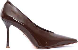 Sergio Levantesi Dark Brown Leather High-Heeled Shoes