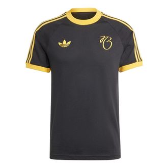 adidas Jude Bellingham 3-Stripes T-shirt Asia Sizing Black Yellow IM7921