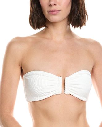 Milly Solid Texture Bandeau Top