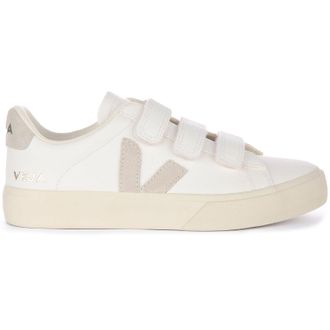 Veja Recife Chromefree Leather Womens Fashion Trainers - White Natural - Size:UK 4.5