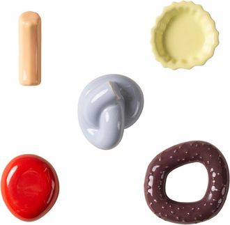 Schneid Fossil Wandhaken, bunt (5er-Set)