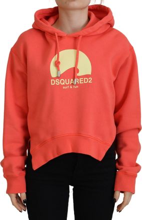 Dsquared2 Dsquared&sup2; Logo Print Cotton Hoodie Sweatshirt Womens Sweater (Pre-Owned)