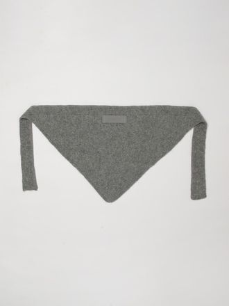 Jacquemus Triangular Alpaca and Wool Blend Scarf with Applied Logo Patch