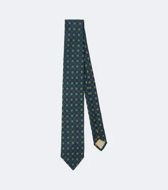 Rubinacci Printed silk tie
