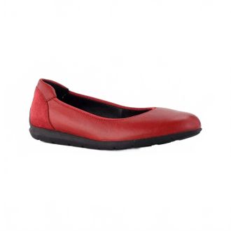 Ara Womens Sarah Flat Shoes In Chili Red