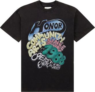 Honor The Gift Comm Arts Creative T-shirt met korte mouwen - Zwart