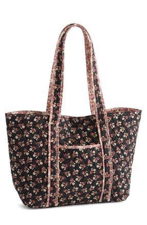 Vera Bradley Hathaway Ditsy Floral Quilted Reversible Tote in Melissa Ditsy at Nordstrom