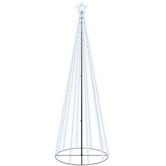 vidaXL &Aacute;rbol De Navidad C&oacute;nico 310 Led Blanco Fr&iacute;o 100x300 Cm Vidaxl