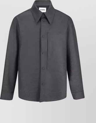 Jil Sander oversized shirt with long sleeves and pockets