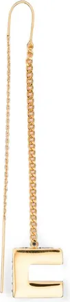 Elisabetta Franchi Logo-pendant Threader Earrings