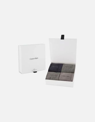 Calvin Klein Mens 4-Pack Premium Combed Cotton Socks Gift Box, Grey Combo - Size: 16/14.5/8/15/8.5/15.5/9/13/13.5/14/6.5/7/7.5/11.5/5/12/5.5/12.5/6/3