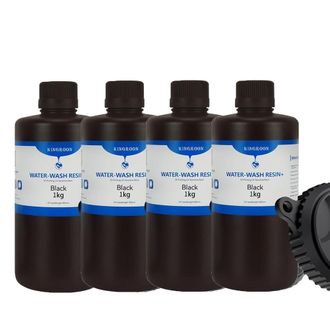 OEM Resina Para Impresi&oacute;n 3d, Lavable Con Agua, Impresiones De Alta Calidad, 4 Kg, Color Negro