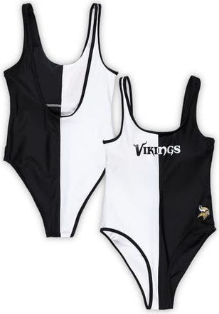G-III 4Her by Carl Banks Womens G-III 4Her by Carl Banks Black/White Minnesota Vikings Last Stand One-Piece Swimsuit at Nordstrom, Size Xx-Large