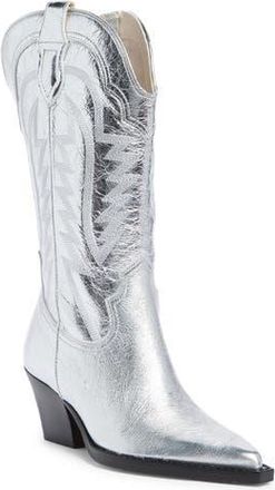 Dolce Vita Ryland Western Boot in Silver at Nordstrom Rack, Size 10.5 Wide Calf