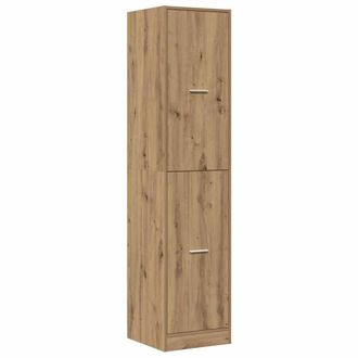 Berkfield Home Apothecary Cabinet&not;Artisian Oak 40x41x174.5 cm Engineered Wood in Brown