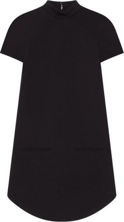 Courr&egrave;ges Circle Heritage A-Line Jurk - Dames - Korte kleedjes - Zwart - M - Wol - Kleedjes