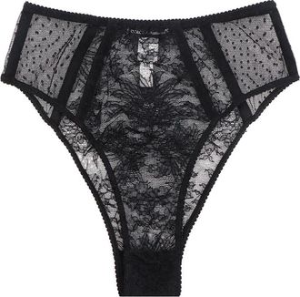 Dolce & Gabbana Zwarte Onderbroek met Elastische Rand - Dames - Onderbroek - Zwart - M - Ondergoed