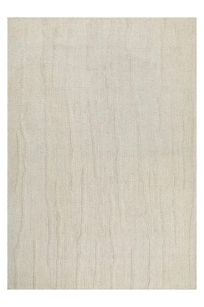 Wecon Home Alfombra de pura lana tejida a mano crema 160x230