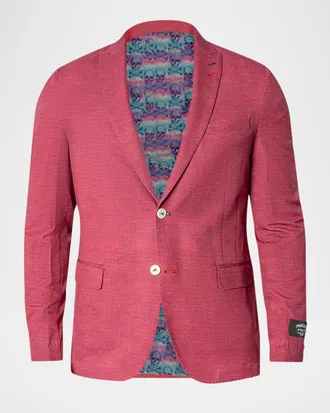 Maceoo Men & apos;s Descartes Solid Unconstructed Blazer