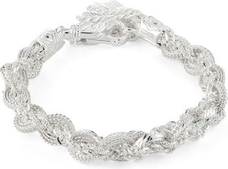 Emanuele Bicocchi medium braided bracelet - unisex - Sterling Silver - 23