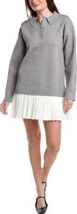 English Factory Polo Mixed Media Mini Dress