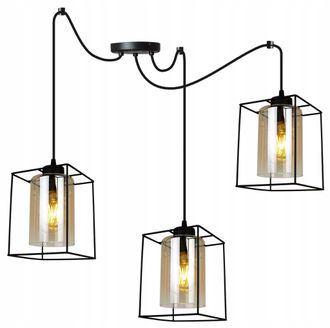 OEM L&aacute;mpara Colgante Moderna Y Elegante Con Pantalla De Cristal