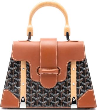 Goyard Borsa a tracolla Saigon Structured PM in tela Goyardine 2016 - Nero